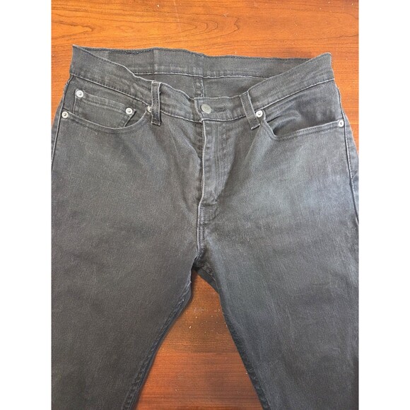 Levis 511 Slim Fit Jeans Mens 32x32 Black Faded Denim WaterLess Pants - Picture 2 of 9
